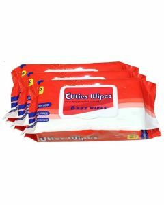Cuties CUT80 Baby Wipes Unscented Refills 12 pks x 80 wipes 