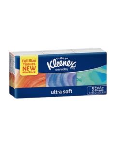 Kleenex® 202 Pocket Pack Everyday Facial Tissue 10's 3 Ply (144 Pkts)