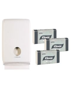 Kleenex® 4441 Compact Hand Towel Starter Pack – 15x4440 + 1x70240