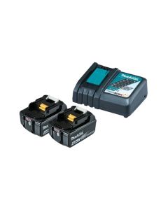 Makita® 198497-6 DC18RC Single Port Rapid Battery Charger with 2 x BL1840B 18V Battery
