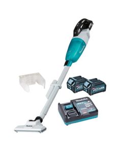 Makita® CL001GD227 Stick Brushless 40V Cordless Vacuum Cleaner Kit (2xBatteries & Charger)