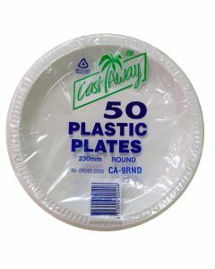 Plate - Plastic Round 230mm White (50)