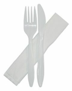 Castaway CA-NAPCUT Combo Pack Cutlery - Knife/Fork/Napkin (500)