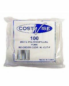CostWise HL-CUT-F Plastic Cutlery White -  Fork (100)
