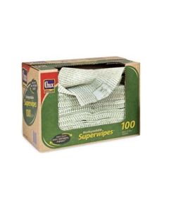Chux® CSSR100/1 Superwipes® Biodegradable Wiping Cloths 60X30cm Bulk Box100 – Green
