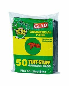 Glad® GBHD50/4 Tuff-Stuff® Garbage Bags 55L (200)