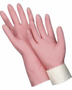 Gloves Rubber General Purpose Silverlined Pink Size-7