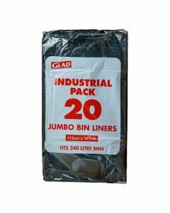 Glad® JBL20/4 Jumbo Bin Liners 240L Black (80)