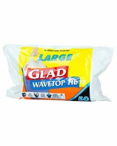 Glad® KTL50/20N Wavetop Tie® Kitchen Tidy Bags on a roll 36L White (1000)