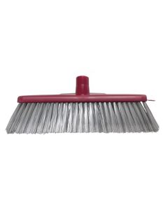 Oates® 164595 Classic Plus Ultimate Indoor Broom - Head Only & Unlabelled – 290mm – Red