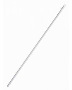 Broom Handle - Metal No Thread 1.46m White