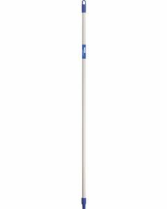 Broom Handle - Metal 22mm Thread x 1.5m White/Blue