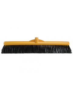 Oates® 164718 Platform Workshop Medium Stiff Poly/Plastic Broom – Head Only – 600mm - Yellow