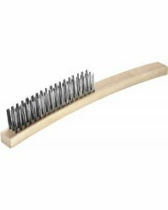 Brush - Wire 3 Row Stainless Steel/Wooden