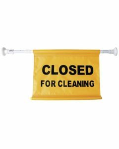 Oates® 165498 Door Caution Telescopic Safety Sign – Closed for Cleaning