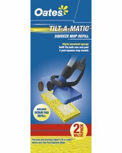 Oates® 160845 Tilt-a-Matic Squeeze Mop Sponge Refill Twin Pack