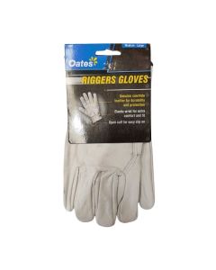 Oates® 165815 Gloves Cowhide Riggers Medium-Large