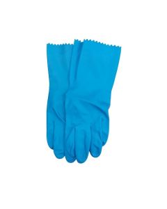 Oates® 165816 Gloves Flock Lined Blue Rubber - Size 10