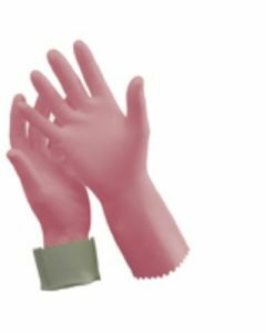 Oates® 165821 Gloves Rubber Silverlined Pink - size 7-7.5