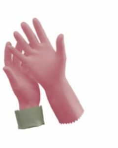 Oates® 165822 Gloves Rubber Silverlined Pink - size 8-8.5