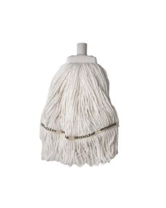 Oates® 165929 Duraclean® Hospital Launder Round Cut Mop Head Refill 350g - White