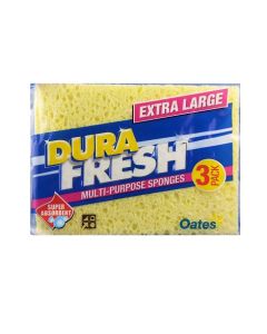 Oates® 165937 DuraFresh® Extra Large Sponges 15x11cm – 3pk