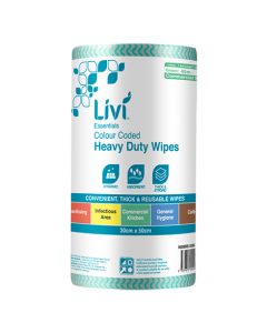 Livi® 6006 Commercial Wipes Roll 30cm x 45m - Green