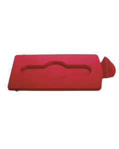 Rubbermaid™ 2007192 Lid Insert Closed Top – Slim Jim® Recycling System – Red