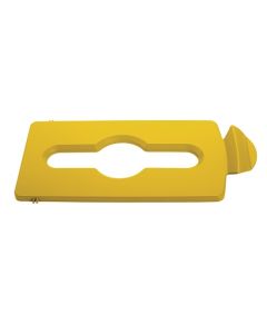 Rubbermaid™ 2007883 Lid Insert Slot Top – Slim Jim® Recycling System – Yellow