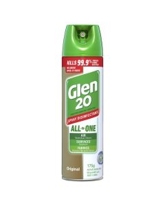 Glen 20 0357050 Hospital Grade Disinfectant Spray Original Scent 12x175gm
