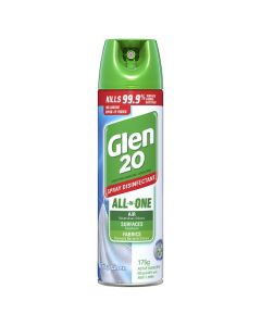 Glen 20 0357054 All-In-One Hospital Grade Disinfectant Spray Crisp Linen Scent 12x175gm
