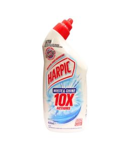 Harpic® 3075526 White & Shine Bleach Power Gel Toilet Cleaner 8x450ml