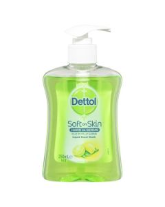 Dettol 8185631 Antibacterial Liquid Hand Wash Pump Lemon & Lime 6 X 250ml
