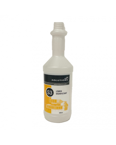 Solutions® S3 Lemon Disinfectant Dispensing Bottle 500ml - Empty Bottle