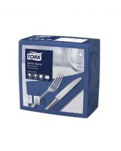 Tork® 478756 Advanced Dinner Napkin Edge Emboss 2 Ply Qtr Fold 390x390mm (1800) - Dark Blue