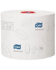 Tork® 127530 Soft Mid-Size Mini Jumbo Toilet Roll 2ply Advanced 27rolls x 100m – T6