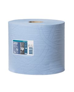 Tork® 130081 Premium Combi Roll Industrial Heavy-Duty Wiping Paper 3 Ply 2rolls x 119m W1/W2 – Blue