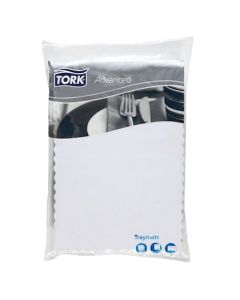 Tork® 0208350 Advanced Linen Embossed Traymat Small 430mm x 300mm (1000) – White