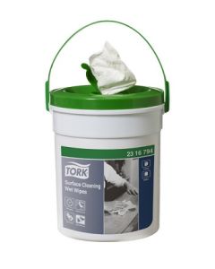 Tork® 2316794 Surface Cleaning Wet Wipes 4 Tubs x 72 Wipes