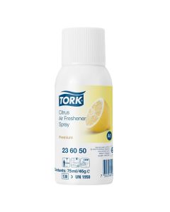 Tork® 236050 Citrus Air Freshener Spray Dispenser Refill 12 x 75ml can – A1