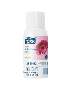 Tork® 236052 Tropical Floral Freshener Spray Dispenser Refill 12 x 75ml can – A1