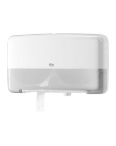 Tork® 555500 Twin Mini Jumbo Toilet Roll Dispenser T2 ABS – White