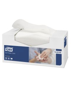 Tork® 742200 Premium Soft Wash Cloth 1 Ply 300x320mm (1080) – White