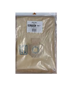 Nilfisk® 302001909 Disposable Paper Vacuum Cleaner Filter Bag for IVB7 Series 5pk