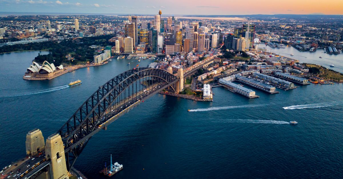Image of Sydney Harbour from the air